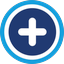 Plus icon used to add a new item, create a new record, or start a new entry depending on the current screen.