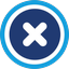 Close icon used to dismiss a dialog, popup, or overlay without continuing that dialog action.