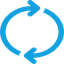 Refresh icon used to reload or update data, such as refreshing licensing information after a subscription purchase or license change.