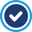 iOS submit icon used to submit, save, or confirm the current action on iPhone or iPad devices.