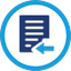 Unarchive icon used to restore an archived checklist back to the active checklist list.